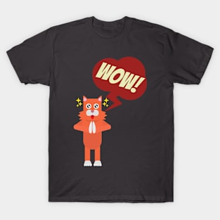 cat wow t-shirt T-Shirt